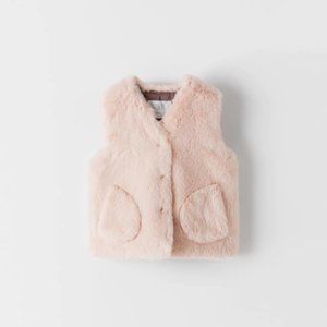 ZARA FAUX FUR VEST